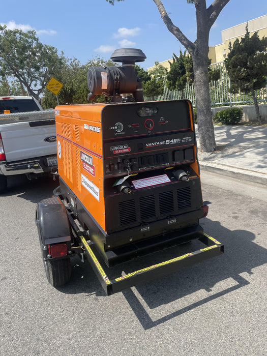2021 Lincoln Electric Vantage 549X Ready Pak 3, ORANGE (includes trailer, cable rack, fender light kit)