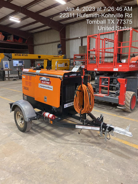 2022 Lincoln Electric LE400 Kubota V1505, Trlr, Cable Rack, Light Kit, ES Decals, T3