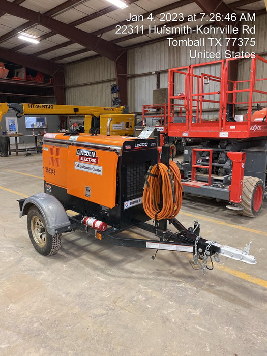 2022 Lincoln Electric LE400 Kubota V1505, Trlr, Cable Rack, Light Kit, ES Decals, T3