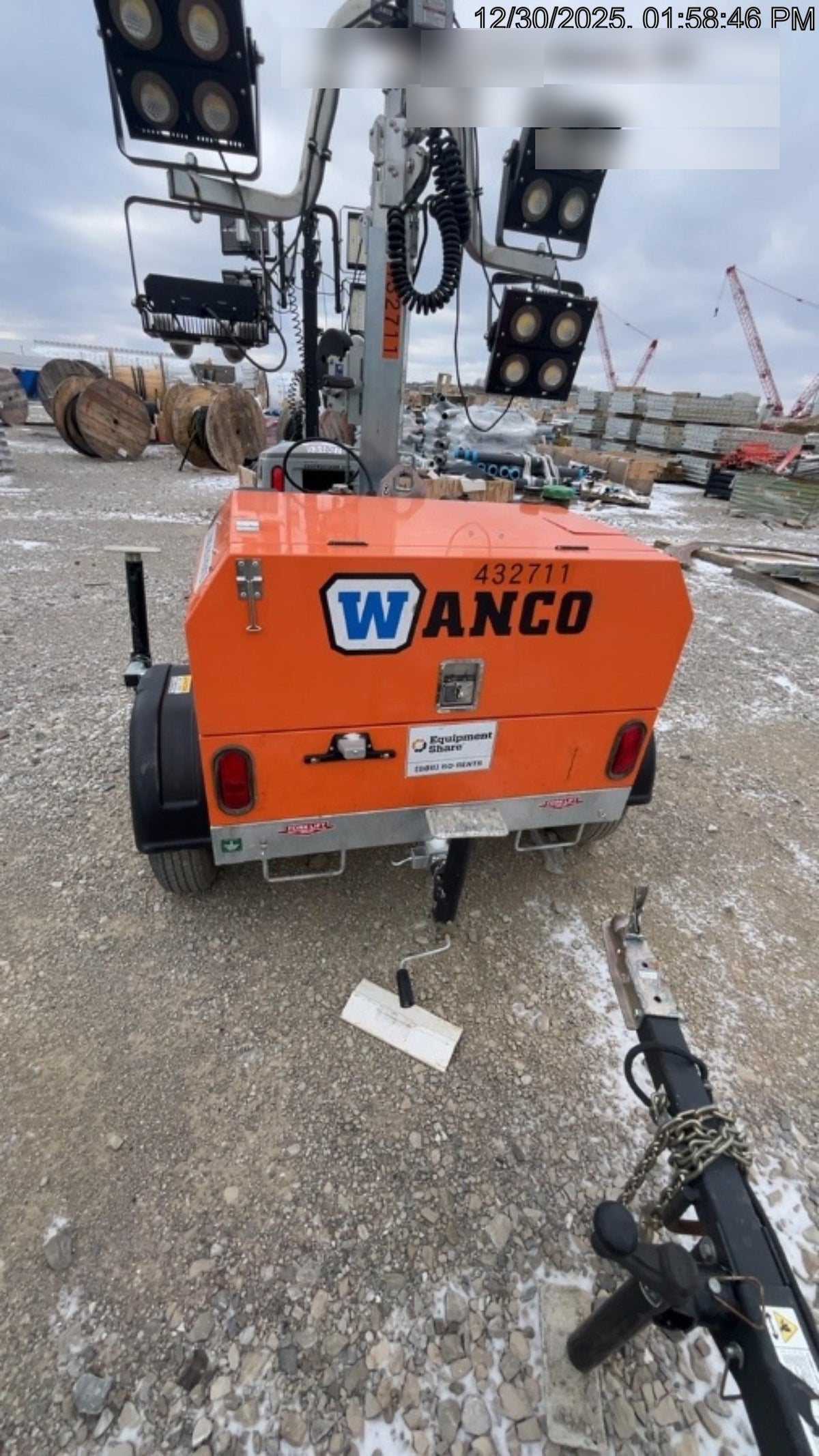 2024 Wanco WLTT-4MM4K Diesel, Deep Sea Controller, Shore Power Plug, Auto Start, (4) 350W LED Floodlights, 4kW Generator, 60 Gal Fuel Tank, 2" Ball, T3
