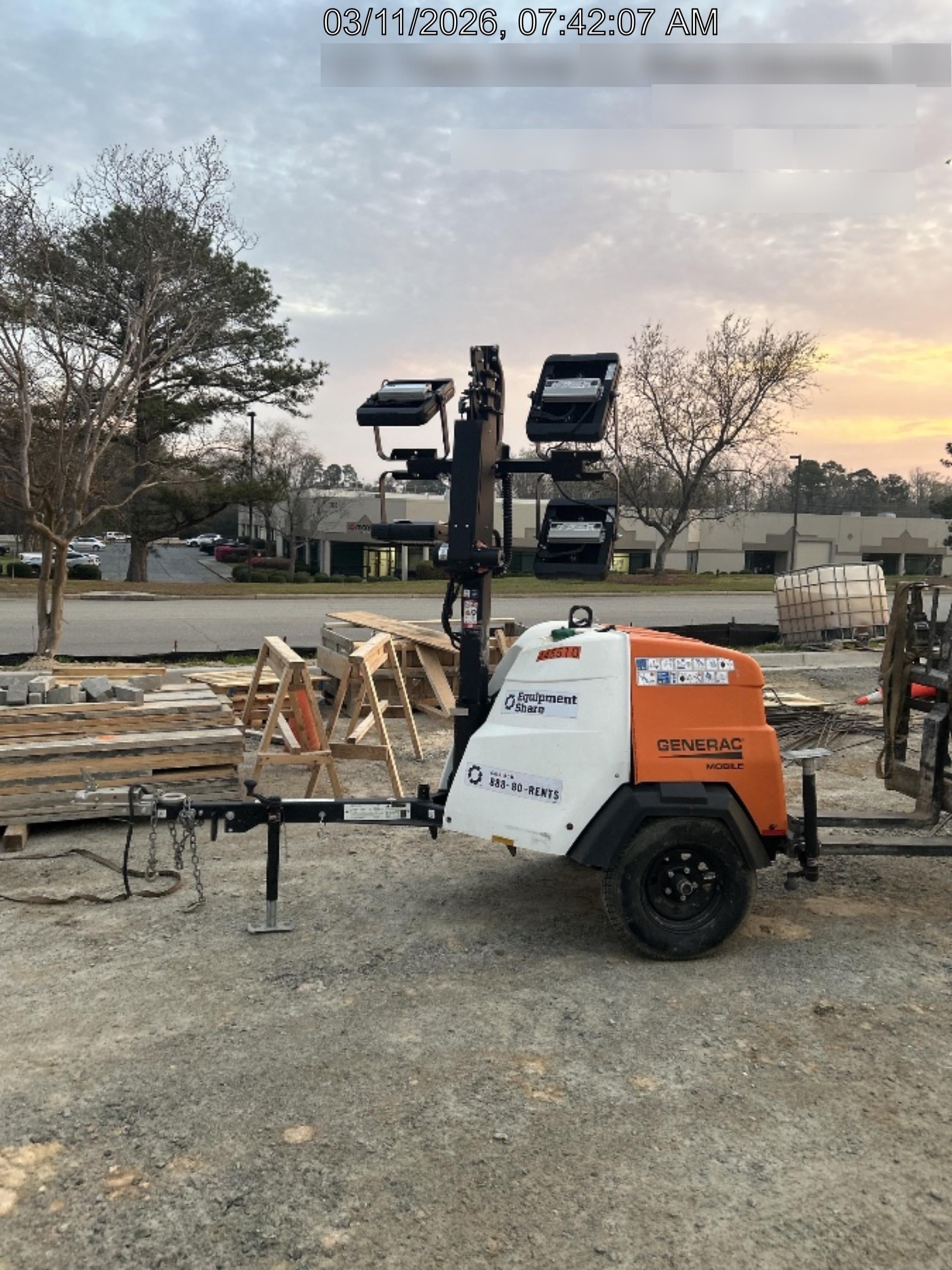 2024 Generac MLT6SKDS-STD4 ELEC WINCH Diesel, Electric Winch Mast, Powerzone Controller, (4) 320W LED Lights, 4kW Generator, 39.9 Gal Fuel Tank, 2" pintle, T3