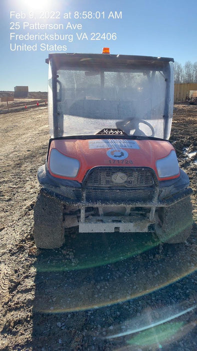 2021 Kubota RTV-X1140W-H Plastic Canopy, Windshield Acrylic Clear, LED Strobe Light, Wire Harness Kit, Back up Alarm