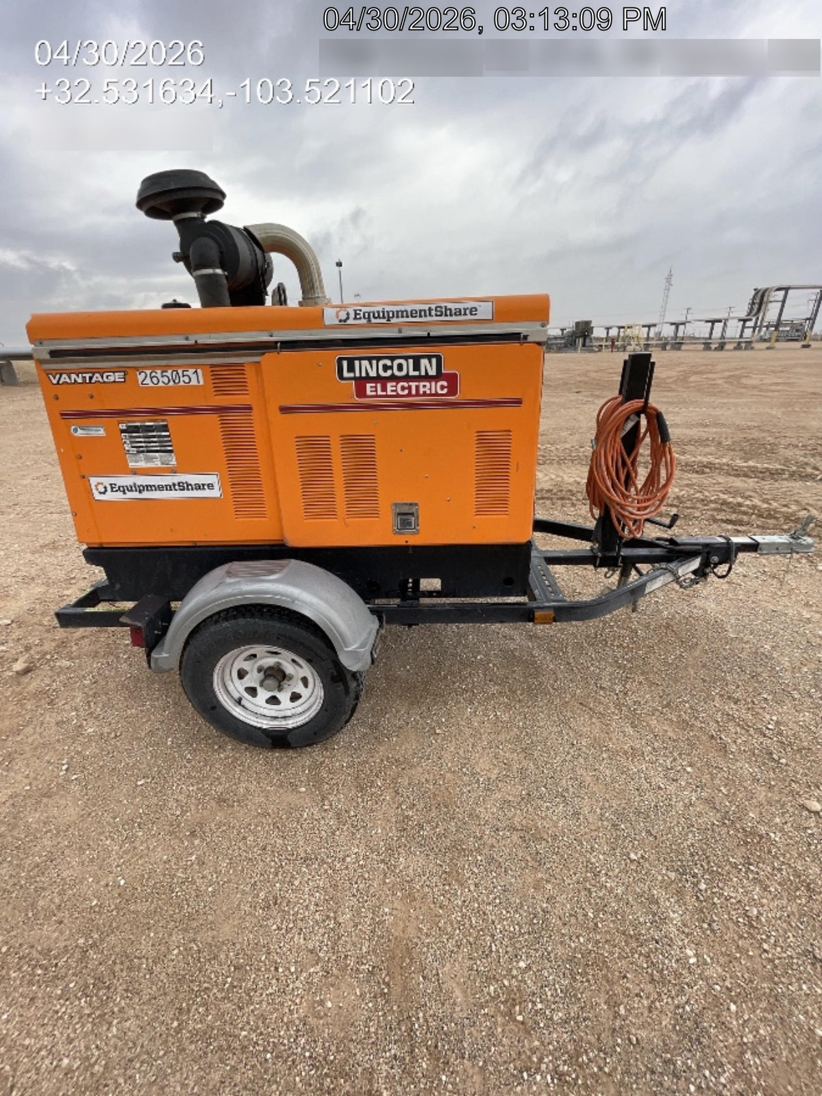 2022 Lincoln Electric Vantage 549X Crosslink Technology, Trailer Mounted, ES Decals, T3