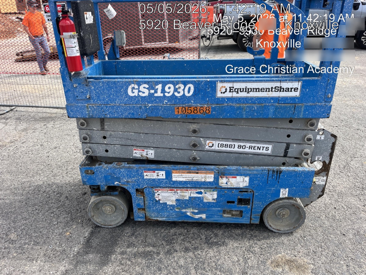 2020 Genie GS-1930 Solid Non Marking Tires, Beacon, Folding rails with half height swing gate