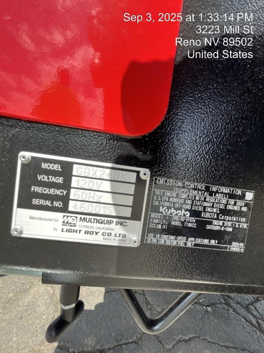 2025 MULTIQUIP GBX24BK