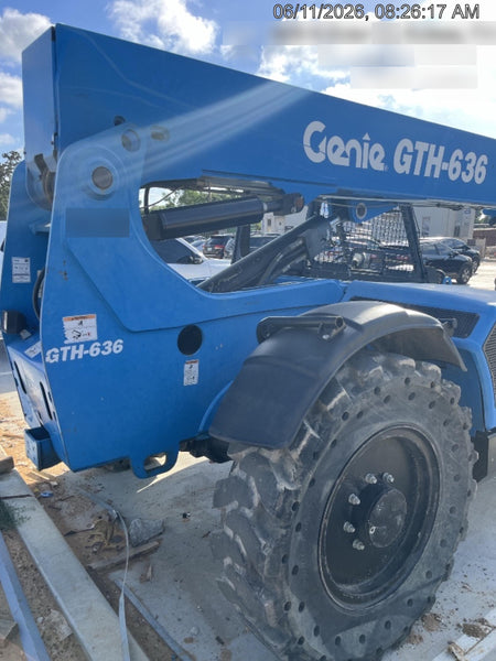 2018 Genie GTH-636 GTH-636 w/Open ROPS, Solid Tires, beacon/work lights, 48" carriage/forks