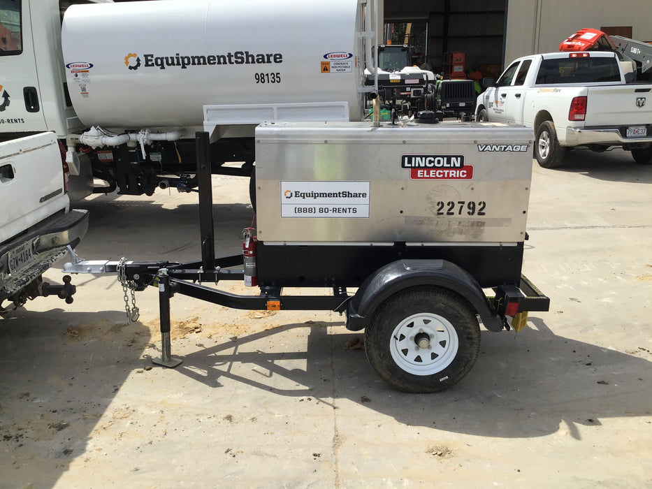 2019 Lincoln Electric Vantage 322 Lincoln Vantage 322 Welder w/Trailer, Light Kit, Cable Rack