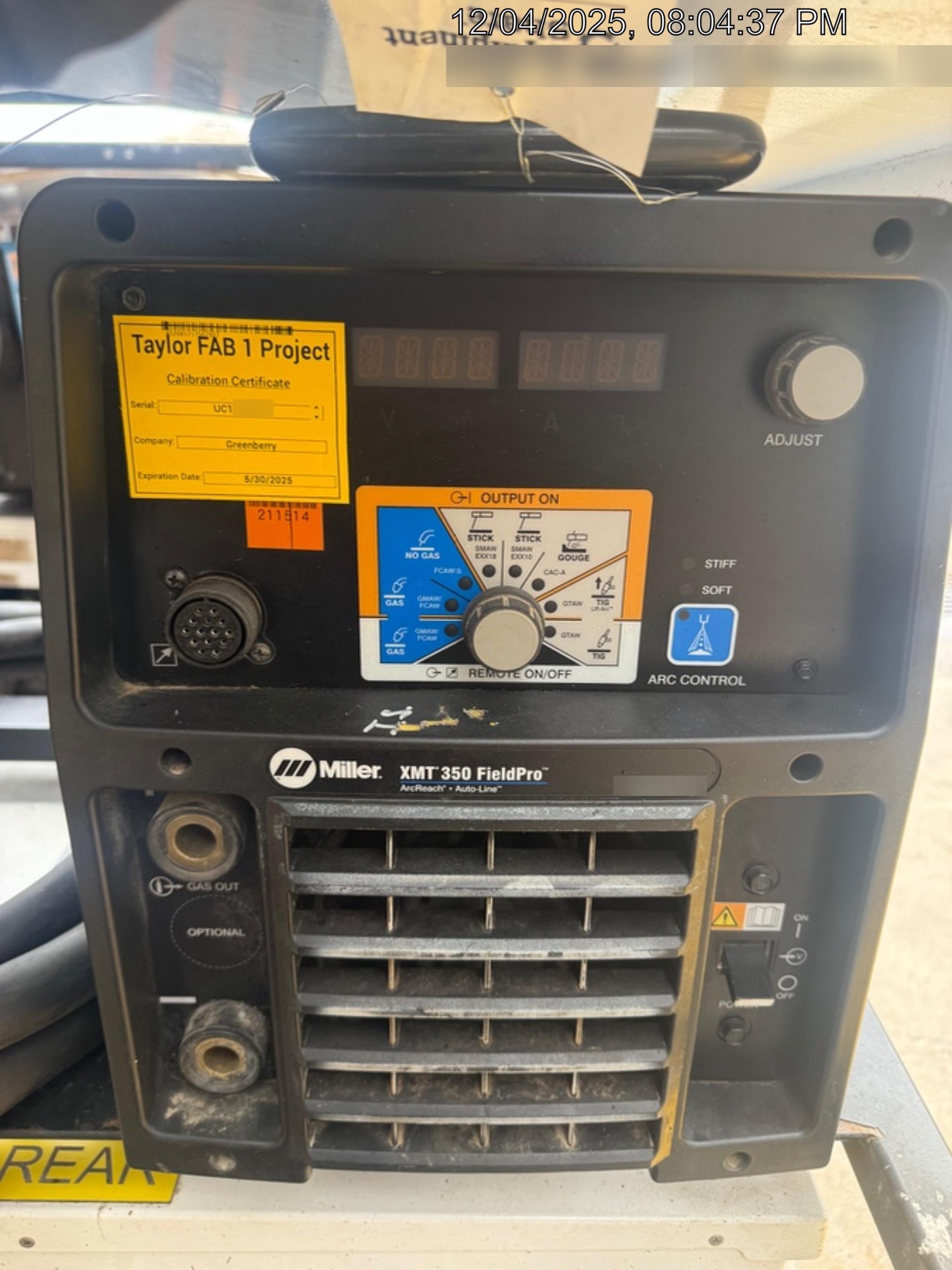 2021 MILLER ELECTRIC XMT 350
