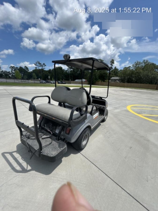 2022 Club Car CA100E Canopy, Fold down Windshield, Beacon, Back up Alarm, All-Trail Trials, HD 8 V Batteries, Trailer Hitch and Ball