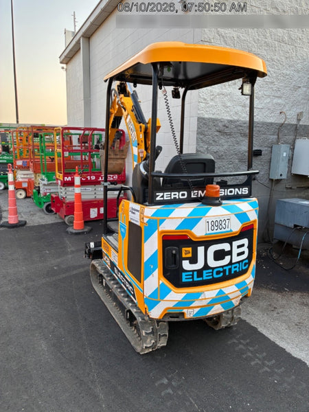 2022 JCB 19C-1E Canopy, Rubber Track, Beacon, Dipper, WL, Coupler, ES Decals