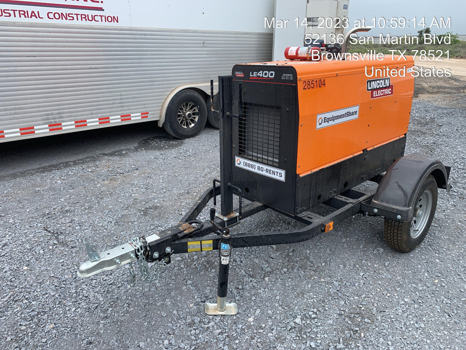 2022 Lincoln Electric LE400 Kubota V1505, Trlr, Cable Rack, Light Kit, ES Decals, T3