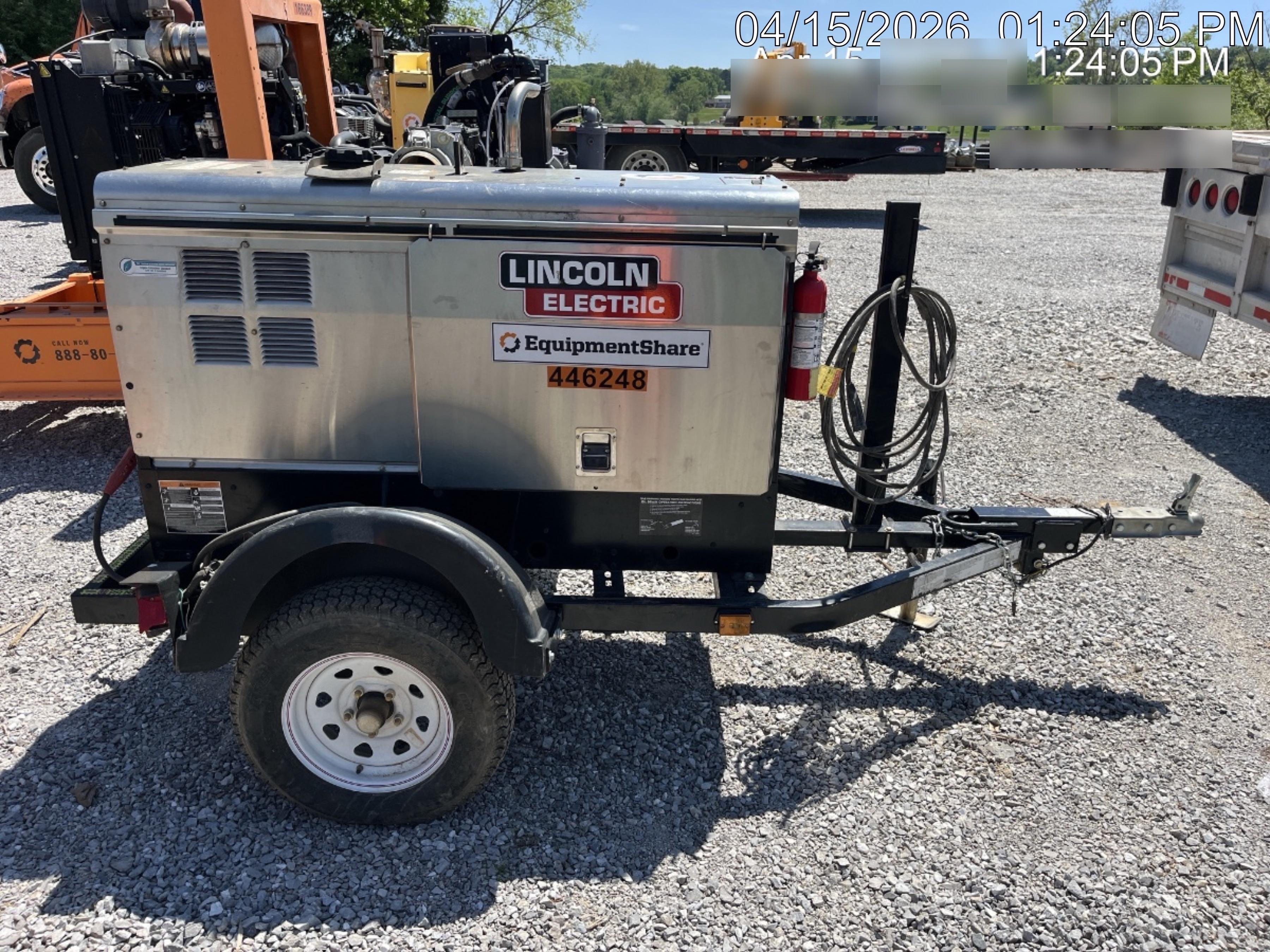 2024 Lincoln Electric LE400 Kubota V1505, Trlr, Cable Rack, Light Kit, ES Decals, T3