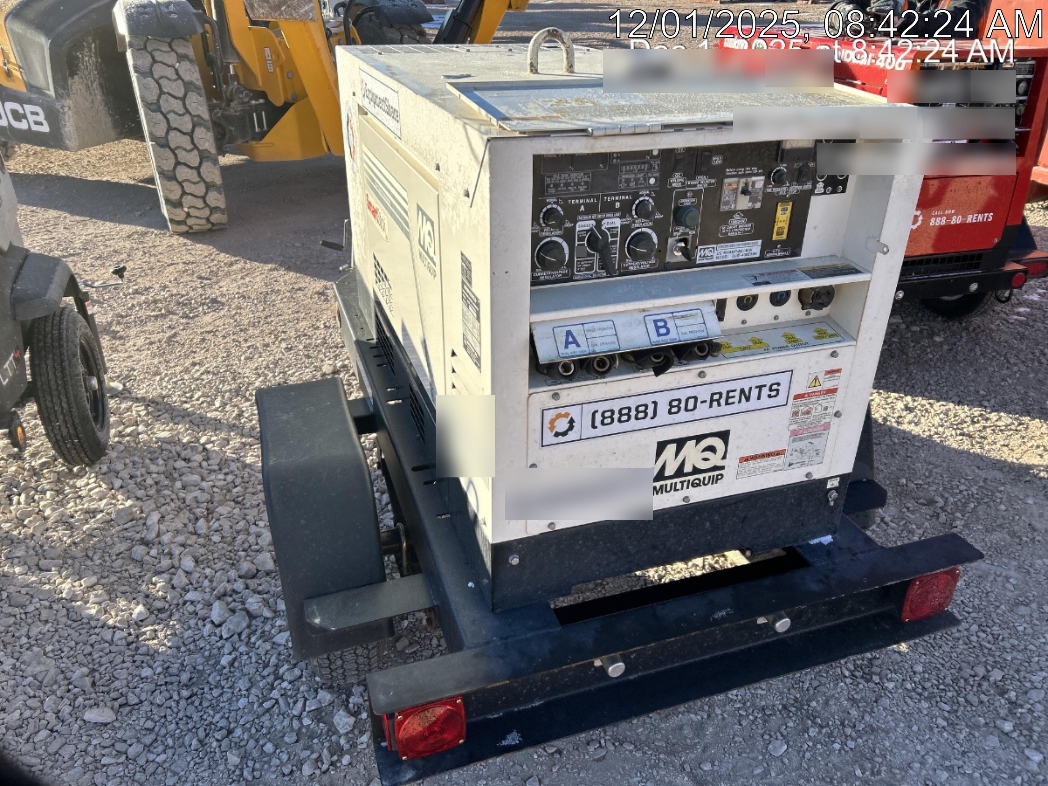 2020 Multiquip DLW400ESA4 400 amp Welder, 14kW, 120/240V, T4F Kubota, Trailer