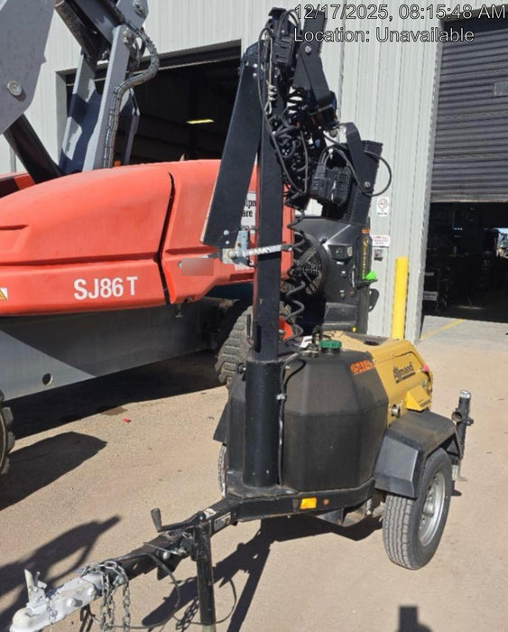 2022 Allmand NLV3GR (4) LED Light Fixture 350W, 23' Vertical Mast, 3kW Prime, Towable, ES Decals, T3