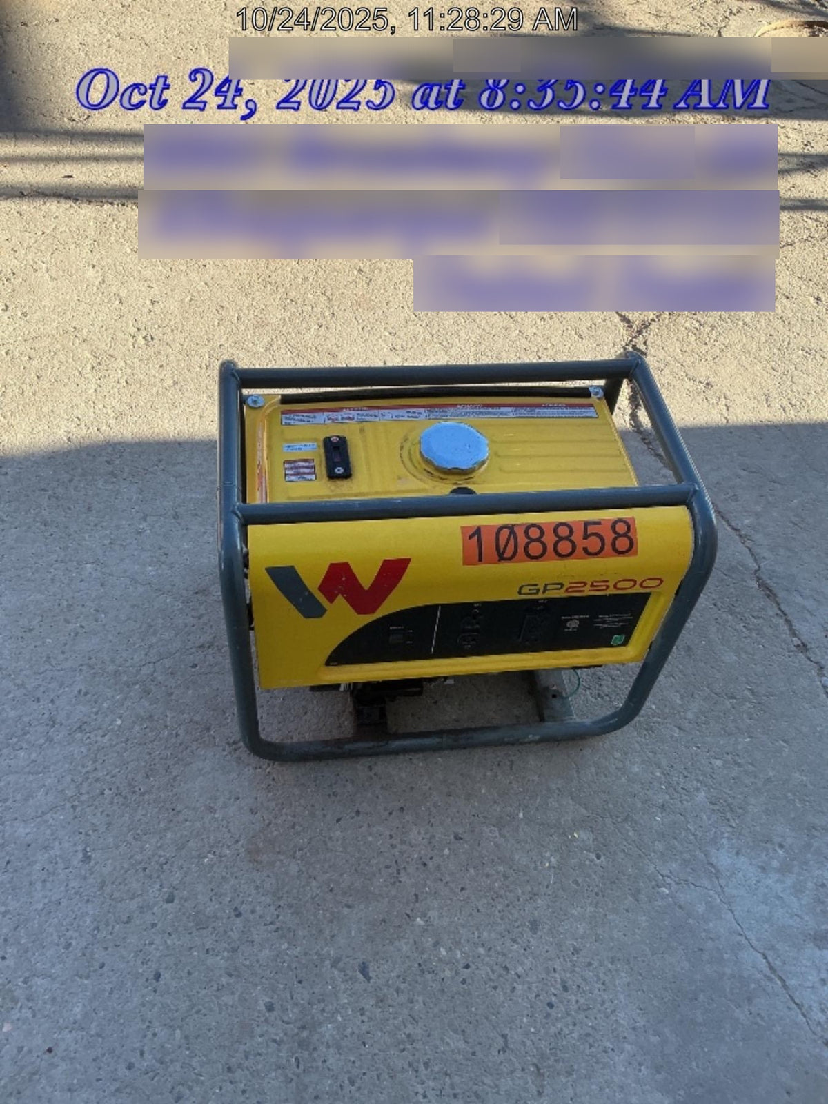 2020 WACKER NEUSON GP2500A