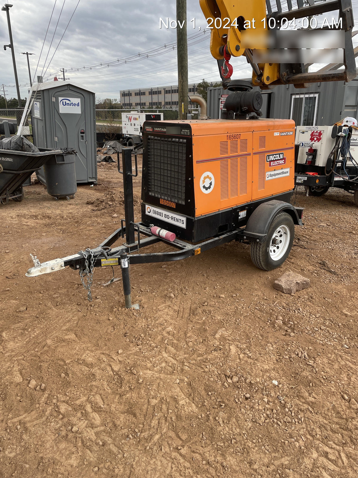 2021 Lincoln Electric Vantage 549X Ready Pak 3, ORANGE (includes trailer, cable rack, fender light kit)