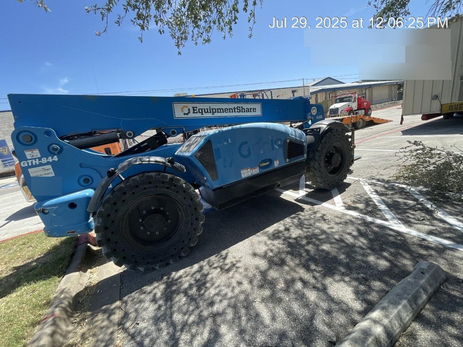 2018 Genie GTH-844 Genie GTH-844 w/ROPS, Work Lights, Solid Tires, RH Cab Mesh, Beacon, 60" Carriage and Forks