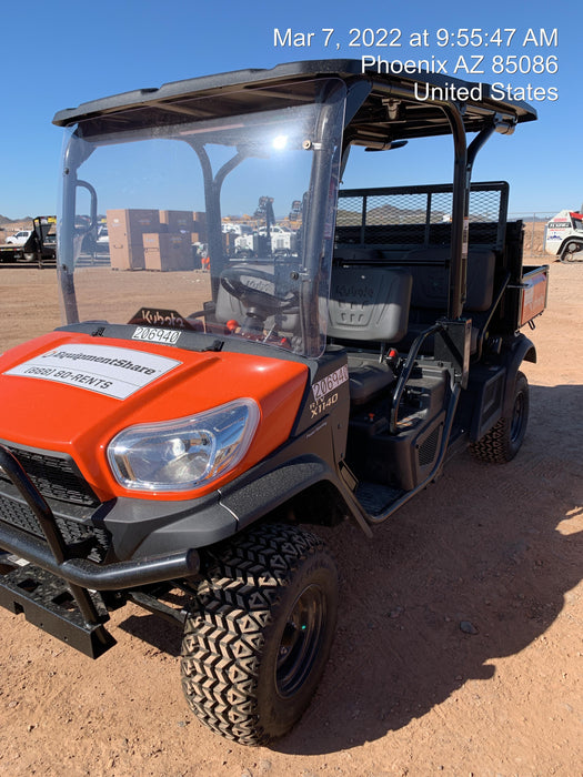 2022 Kubota RTV-X1140W-H Plastic Canopy, Windshield Acrylic Clear, LED Strobe Light, Wire Harness Kit, Back up Alarm