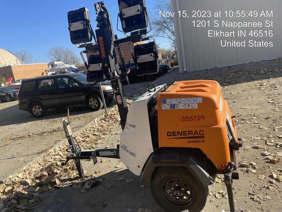 2023 Generac MLT2 Diesel, Flex Switch 120V Input, Powerzone Controller, 
(4) 320W LED Lights, 4kW Generator, 39.9 Gal Fuel Tank, 2" Ball, T3