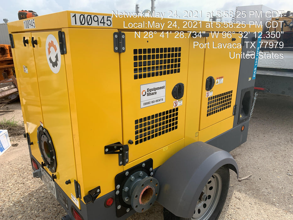 2020 ATLAS COPCO PAS 100 HF CS Enclosed