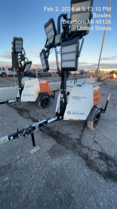 2023 Generac MLT2 Diesel, Flex Switch 120V Input, Powerzone Controller, (4) 320W LED Lights, 4kW Generator, 39.9 Gal Fuel Tank, 2" Ball, T3