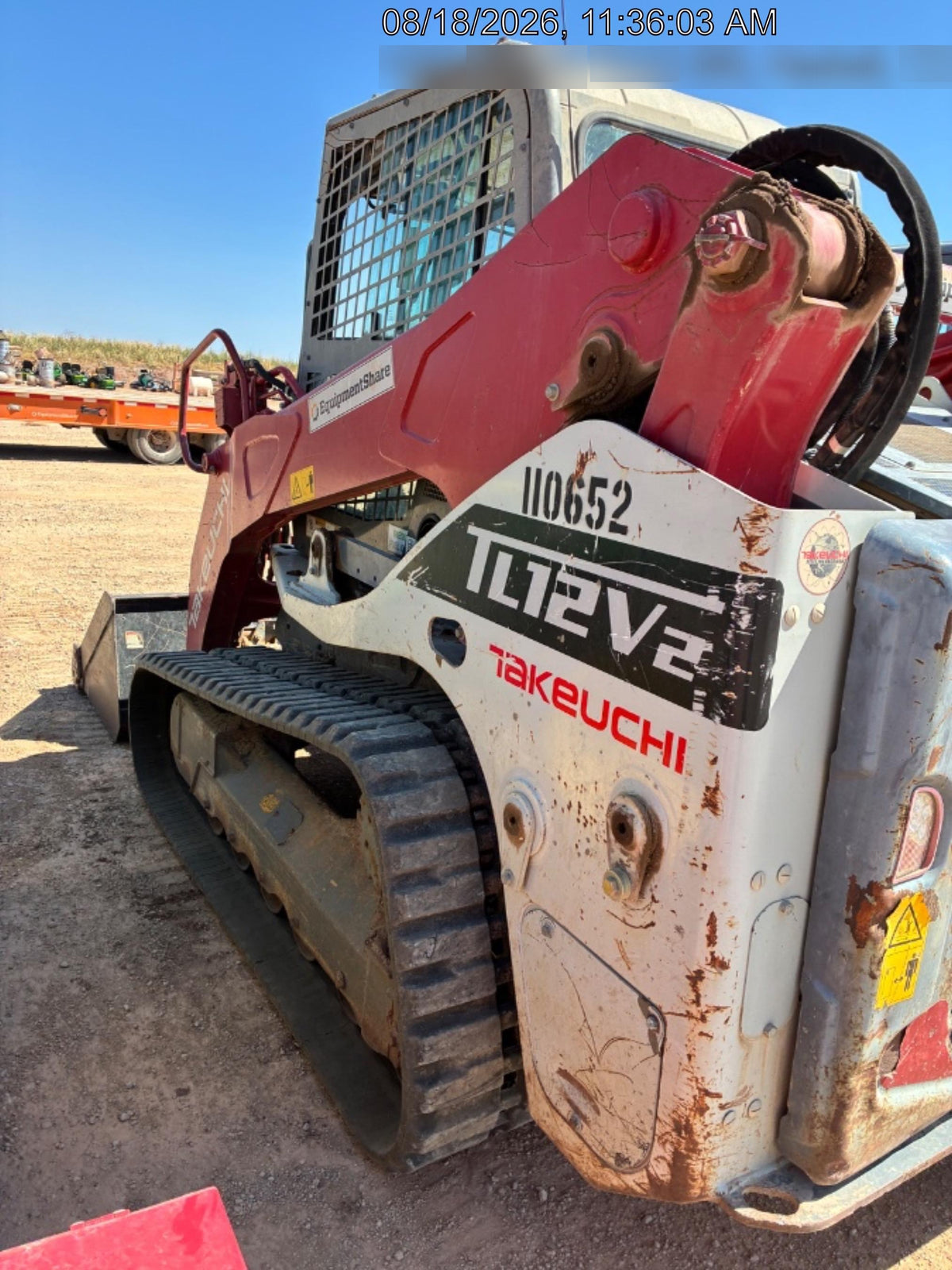 2020 Takeuchi TL12V-2 Cab, Rubber Track
