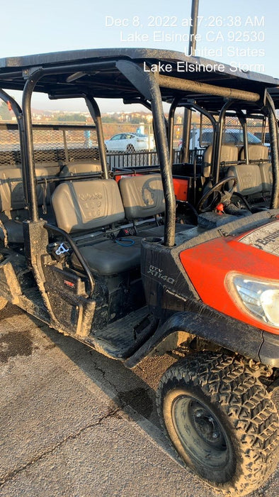2022 Kubota RTV-X1140W-H Plastic Canopy, Windshield Acrylic Clear, LED Strobe Light, Wire Harness Kit, Back up Alarm