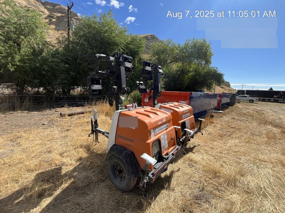 2023 Generac MLT2 Diesel, Flex Switch 120V Input, Powerzone Controller, 
(4) 320W LED Lights, 4kW Generator, 39.9 Gal Fuel Tank, 2" Ball, T3