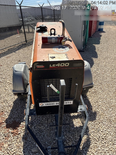 2022 Lincoln Electric LE400 Kubota V1505, Trlr, Cable Rack, Light Kit, ES Decals, T3