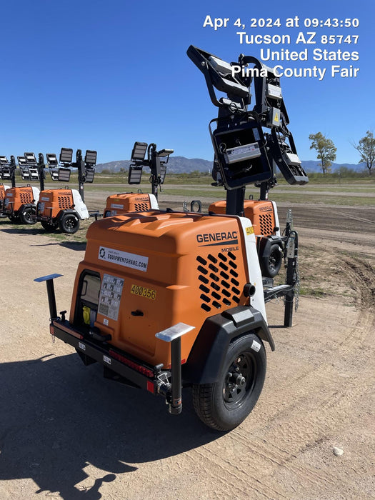 2024 Generac MLT2 Diesel, Flex Switch 120V Input, Powerzone Controller, 
(4) 320W LED Lights, 4kW Generator, 39.9 Gal Fuel Tank, 2" Ball, T3