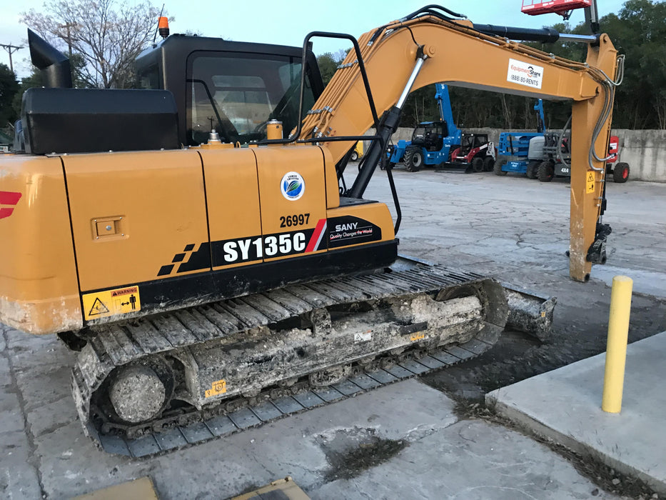Sany SY135C SY135 Tier 4 - Cab, Hydraulic QC,  Buckets: 24" , 36" , 42"