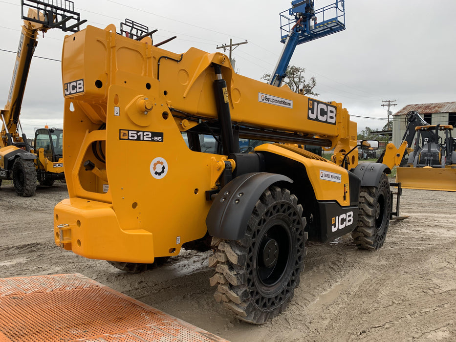 2020 JCB 512-56 Canopy, 74Hp, Solid Tires, Work Lights, Beacon, Aux Hydraulics, Back up Alarm, Lifting Eye, ES Decals