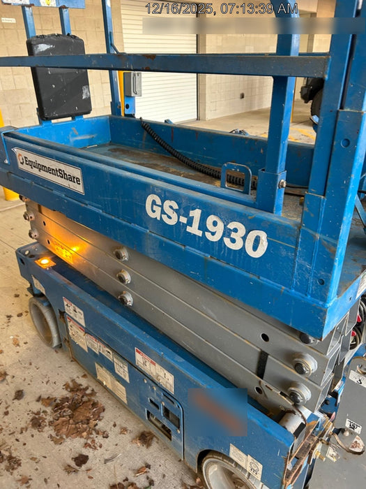 2018 Genie GS-1930 Genie GS-1930 Scissor Lift w/Standard Options