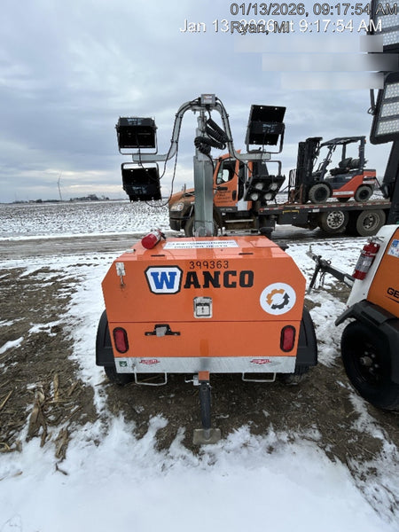 2024 Wanco WLTT-4MM4K Diesel, Deep Sea Controller, Shore Power Plug, Auto Start, (4) 350W LED Floodlights, 4kW Generator, 60 Gal Fuel Tank, 2" Ball, T3