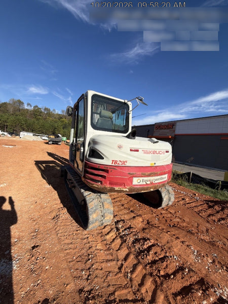 2019 Takeuchi TB290 Takeuchi TB290 Cab/Heat/AC w/Rubber Tracks, Auxiliary Hydraulics, Dozer Blade, Manual QC, 18/24/36" Buckets, Hydraulic Thumb Installed