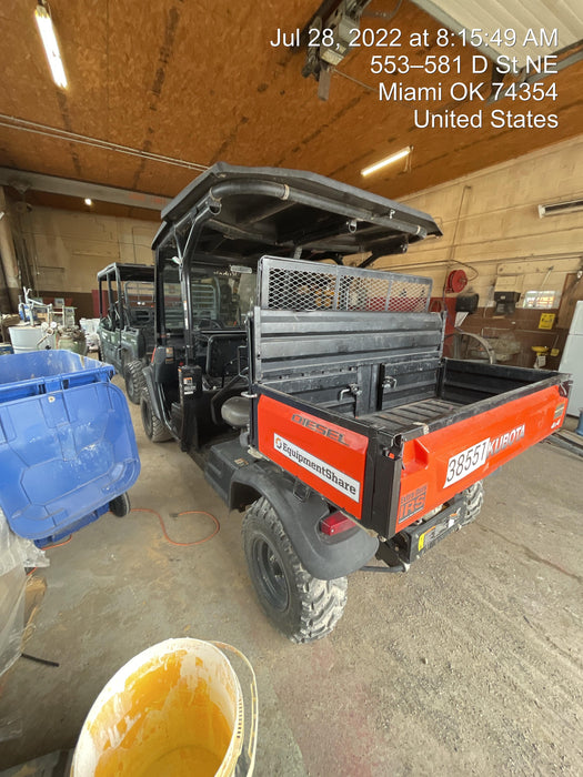 2019 Kubota RTV-X1140W-H 4wd Utility Cart, LED Strobe, Windshield Tempered Glass, Plastic Canopy, Wire Harness Kit, Backup Alarm