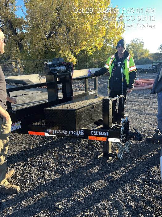 2025 TEXAS PRIDE TRAILERS 21' Lowboy Gravity Tilt Bed 14K Bumper Pull Trailer