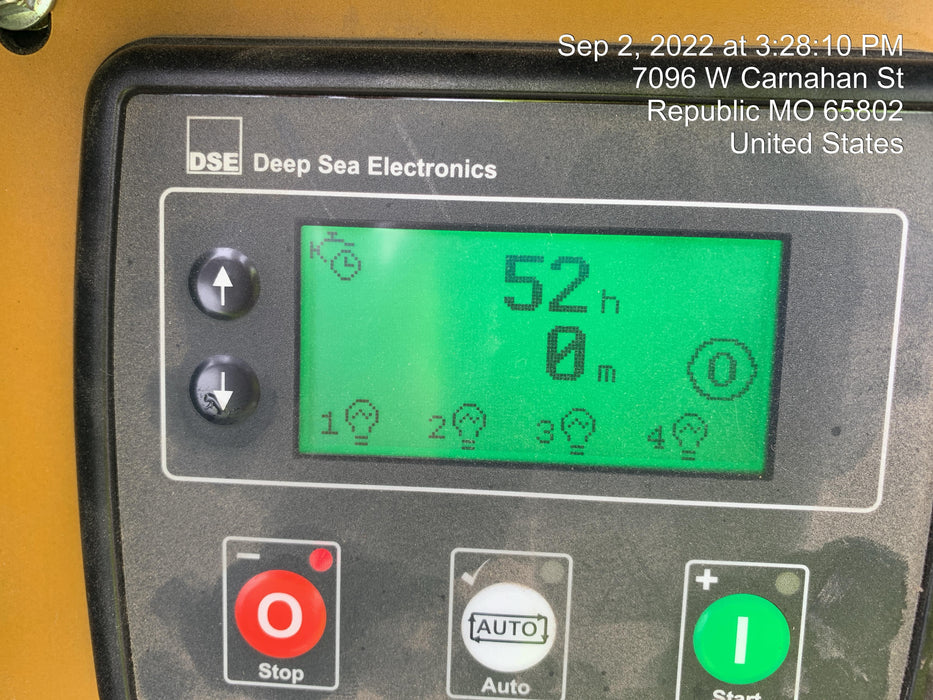 2022 Allmand NLV3GR (4) LED Light Fixture 350W, 23' Vertical Mast, 3kW Prime, Towable, Deep Sea L401, Leveling Jacks, Yanmar T4F 5.8hp