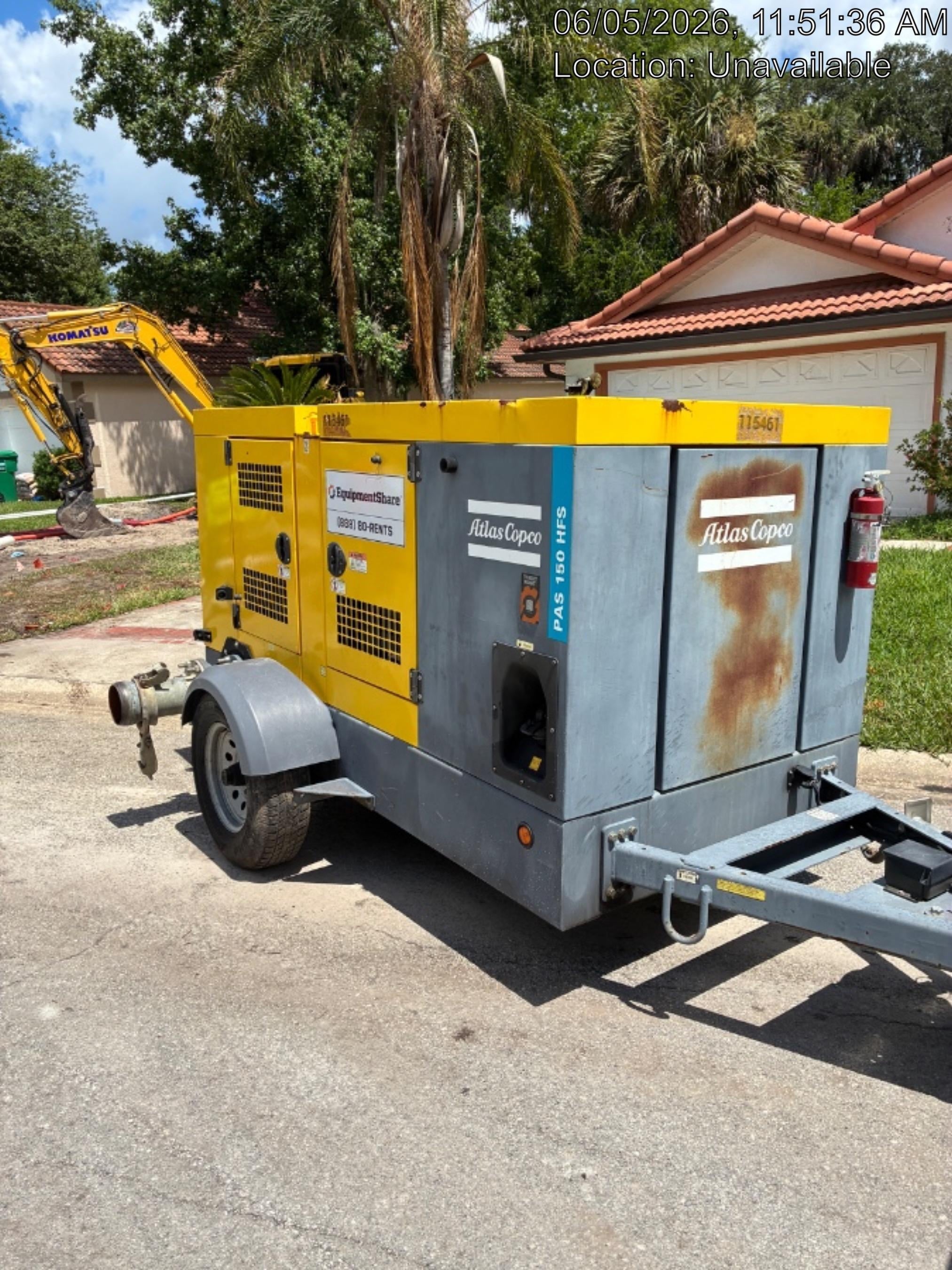 2020 ATLAS COPCO PAS 150 HF CS Enclosed