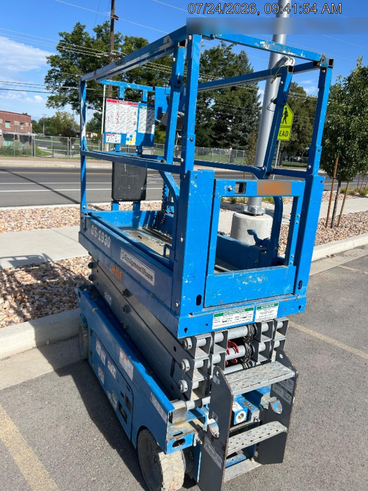 2020 Genie GS-1930 Solid Non Marking Tires, Beacon, Folding rails with half height swing gate