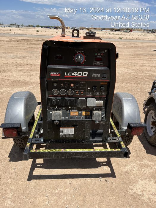 2022 Lincoln Electric LE400 Kubota V1505, Trlr, Cable Rack, Light Kit, ES Decals, T3