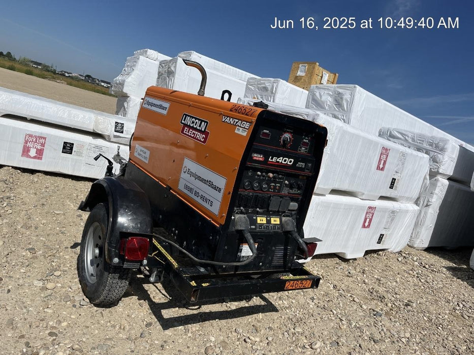 2022 Lincoln Electric LE400 Kubota V1505, Trlr, Cable Rack, Light Kit, ES Decals, T3