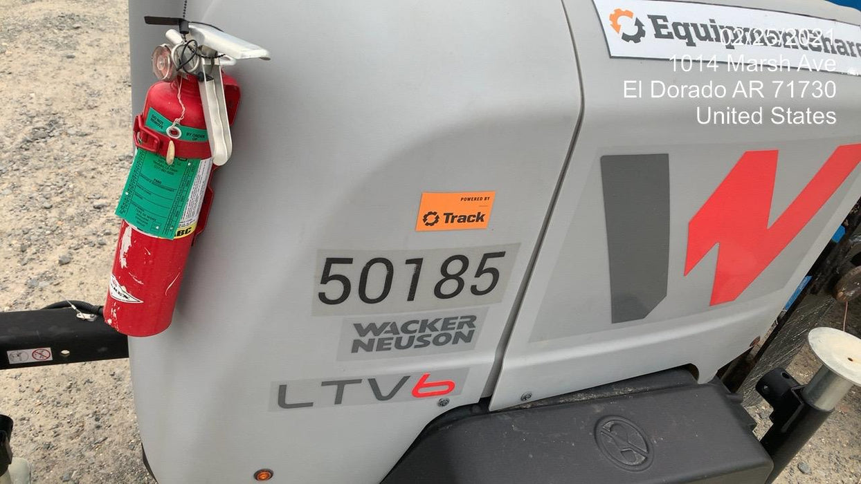 2019 Wacker Neuson LTV6L-MH Mobile Light Tower w/Fuel Level Sensor Installed