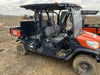 2022 Kubota RTV-X1140W-H Plastic Canopy, Windshield Acrylic Clear, LED Strobe Light, Wire Harness Kit, Back up Alarm