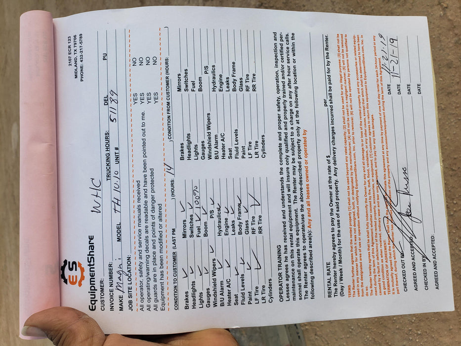 2020 Magni HTH-10.10 Air Tires Boom and Rear Cameras, LED - Remote