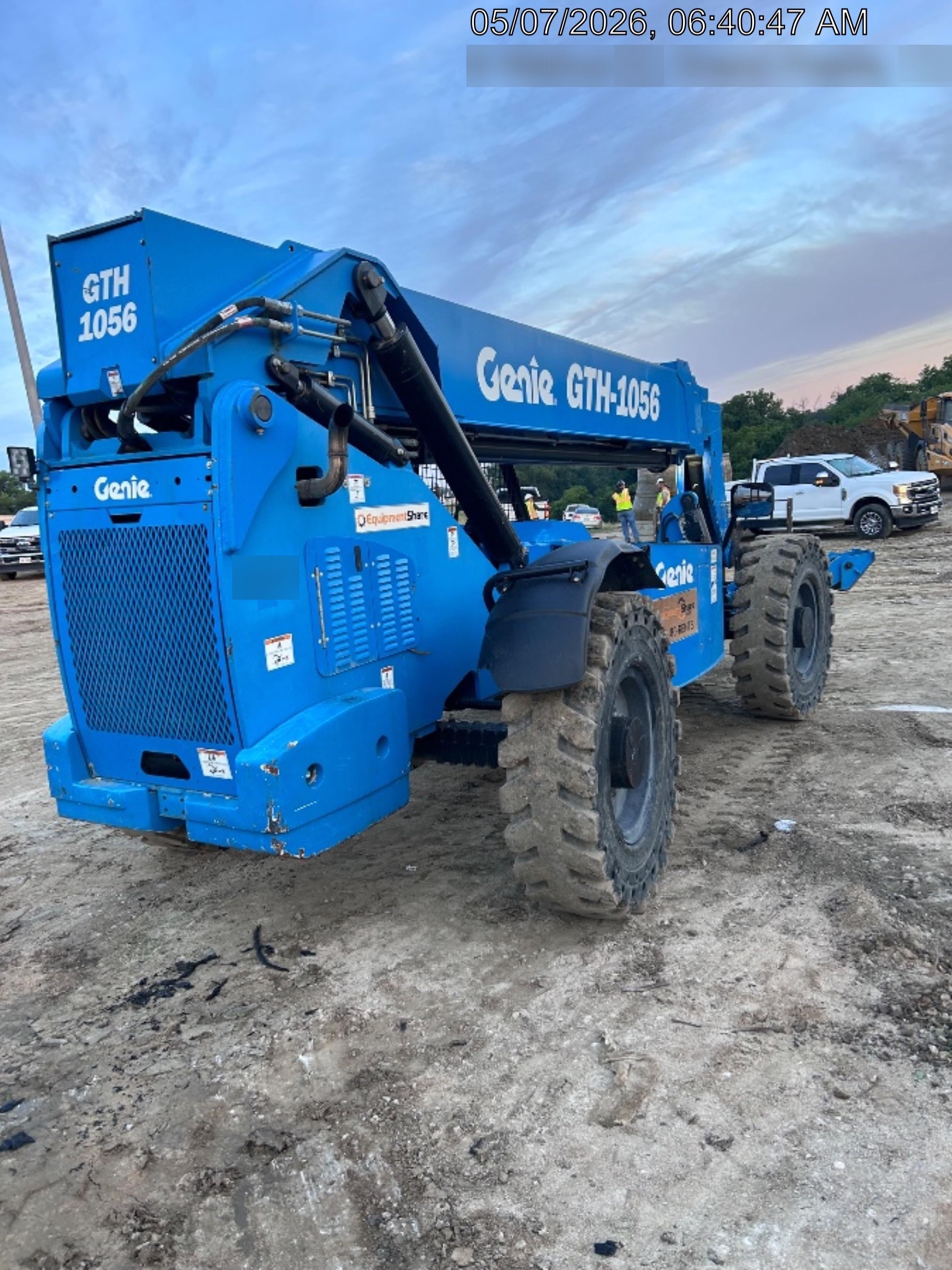 2018 Genie GTH-1056 Genie GTH-1056 w/Open ROPS, FF Tires, Work Light/Beacon, 60" Carriage and Forks