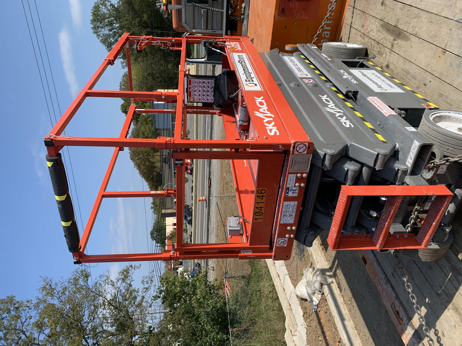 2020 Skyjack SJIII-3226 Solid NM Tires, Half height spring hinged entry gate, Dual Beacons