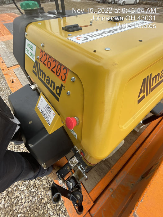 2022 Allmand NLV3GR (4) LED Light Fixture 350W, 23' Vertical Mast, 3kW Prime, Towable, Deep Sea L401, Leveling Jacks, Yanmar T4F 5.8hp