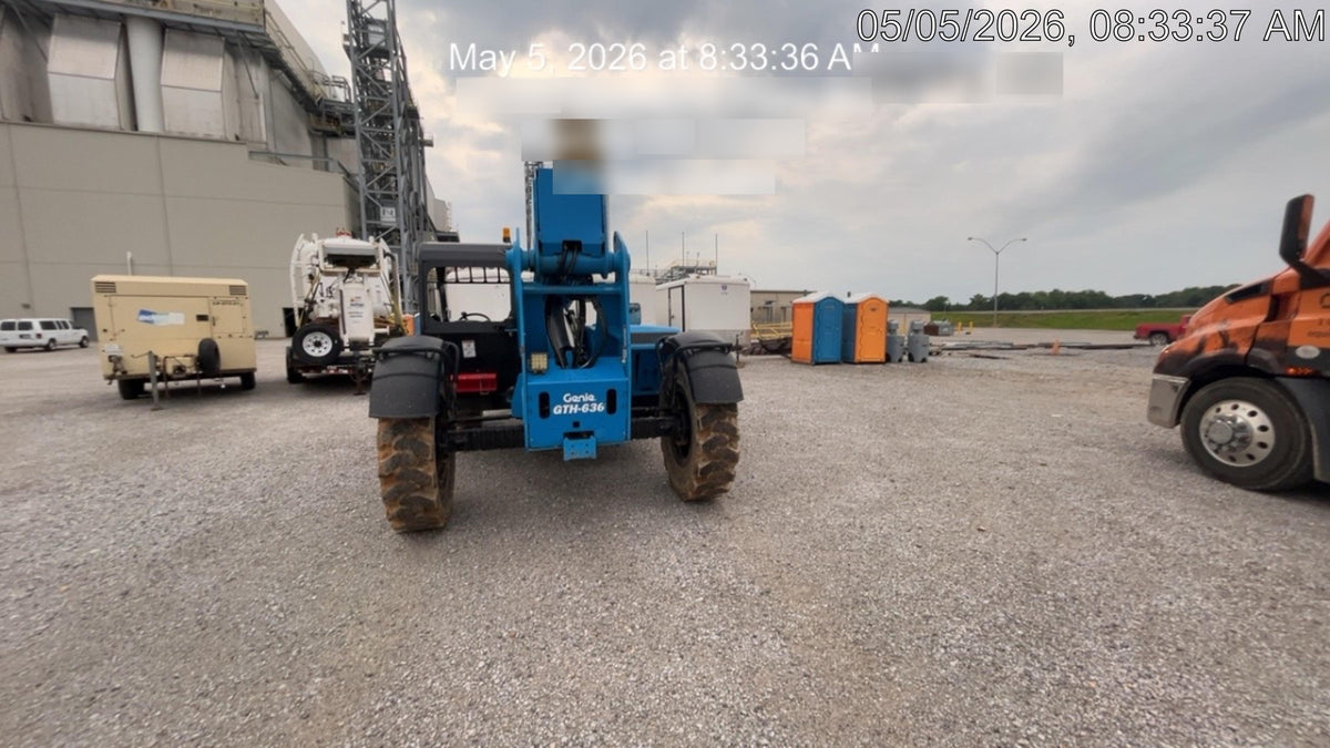 2018 Genie GTH-636 Genie GTH-636 w/Open ROPS, Work Lights, Solid Tires, RH Cab Mesh, Beacon, 48" Carriage and Forks