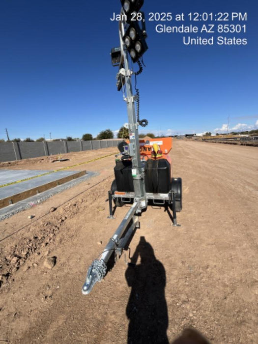 2024 Wanco WLTT-4MM4K Diesel, Deep Sea Controller, Shore Power Plug, Auto Start, (4) 350W LED Floodlights, 4kW Generator, 60 Gal Fuel Tank, 2" Ball, T3